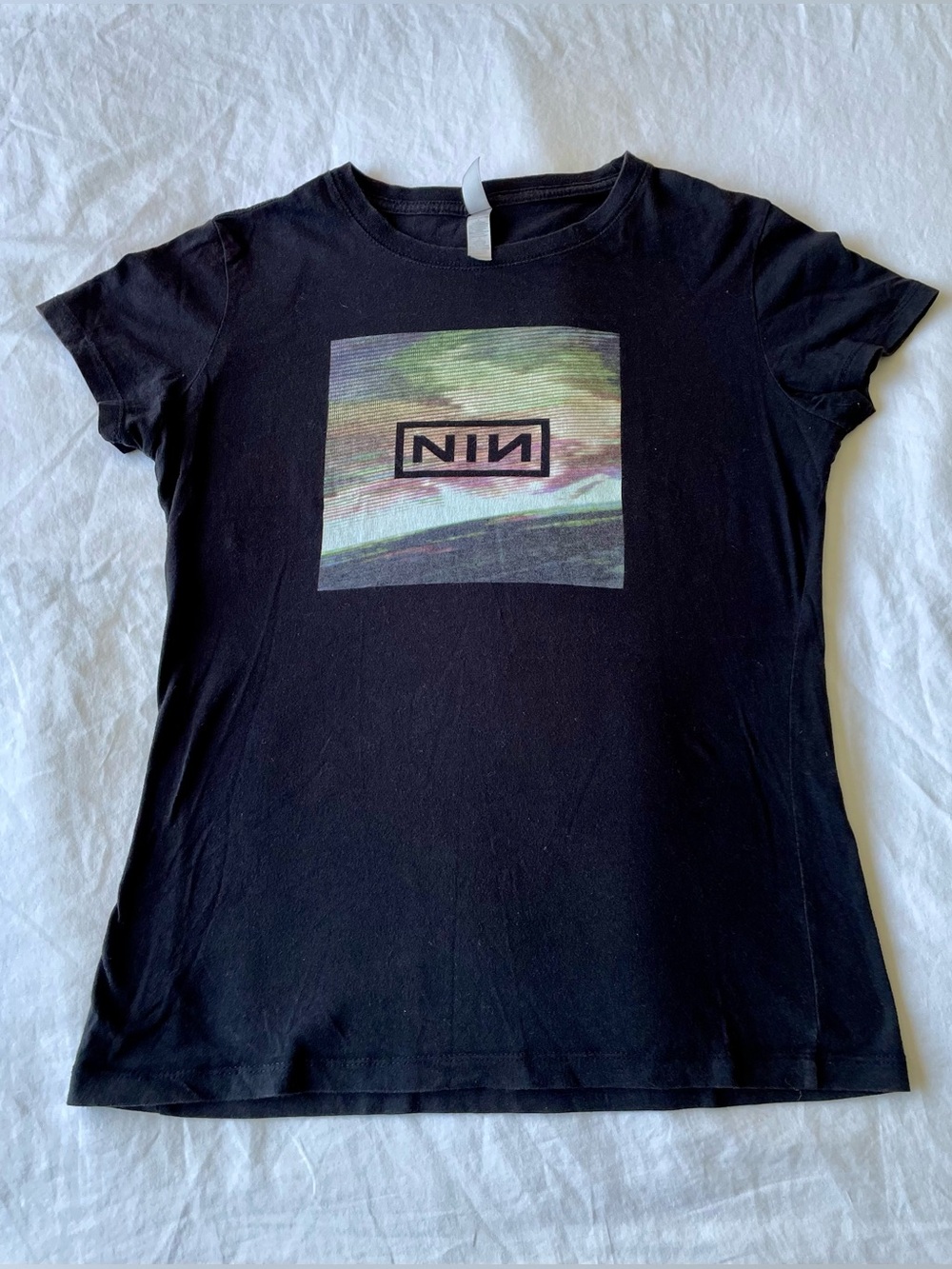 Nine Inch Nails Black Graphic Tee- Size L, but fits like a Medium